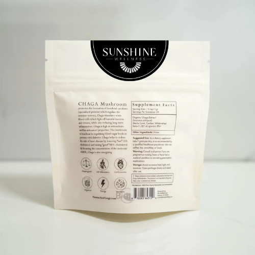Chaga Powder – Organic 1:1 Extract